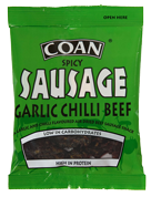 <garlic sausage>